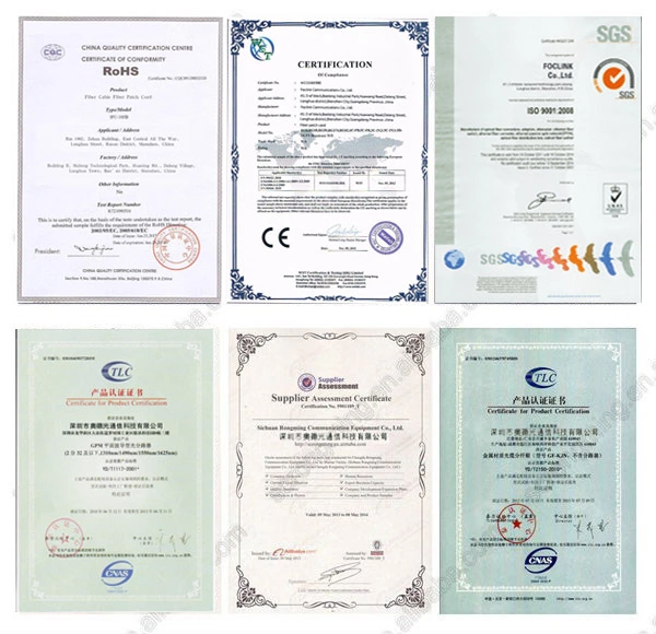 fiber optic certificate