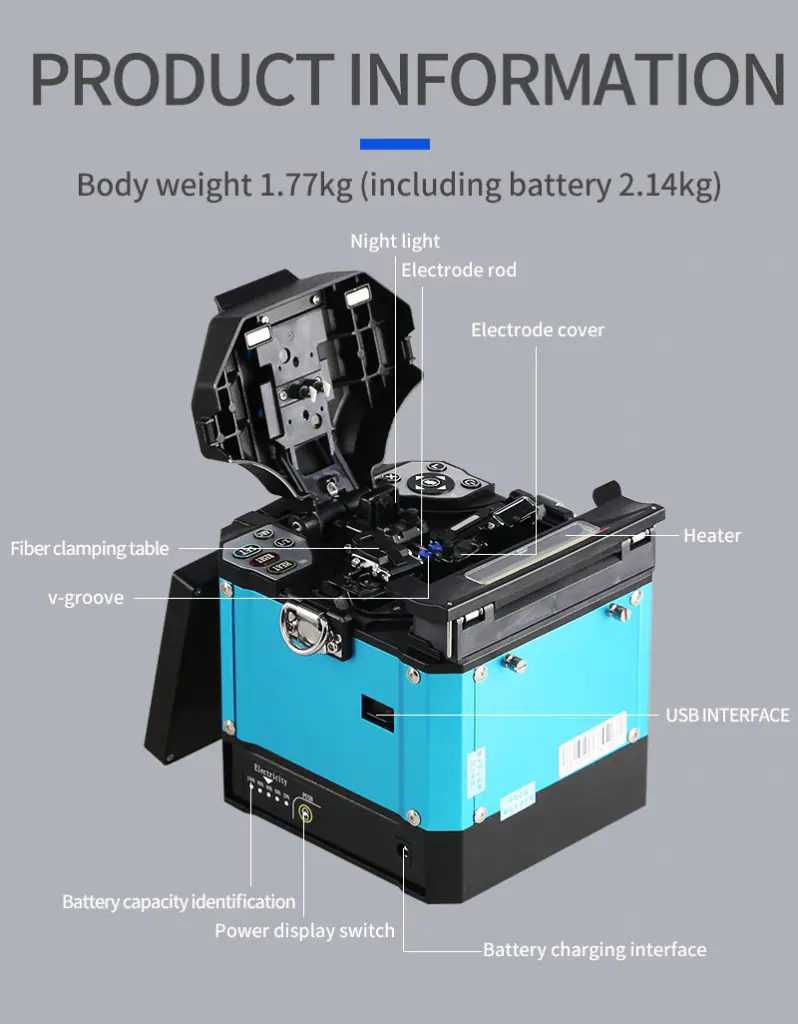 FS-60E High Quality Fusion Splicer Welding Splicing Machine 8 FS-60E High Quality Fusion Splicer Welding Splicing Machine fusion splicer FS60E 20 FS-60E High Quality Fusion Splicer Welding Splicing Machine