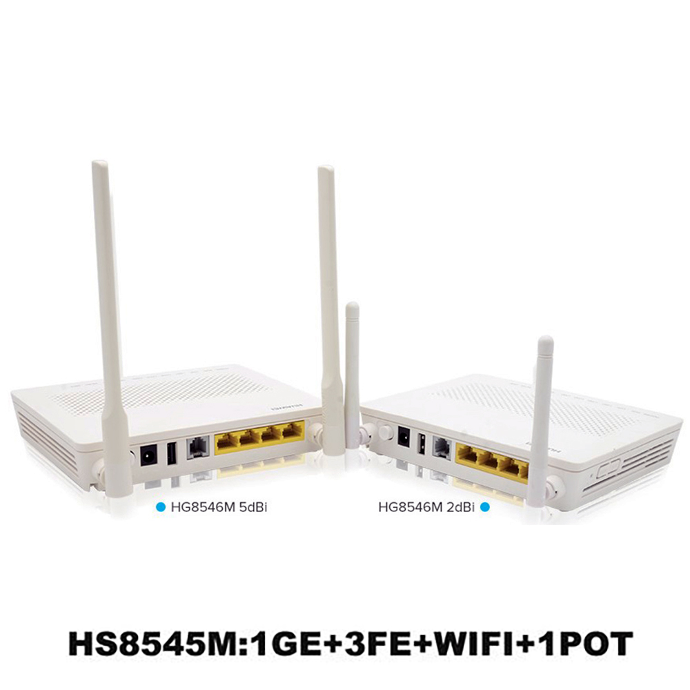 Modem fibre optique équipement fibre huawei onu gpon 4 ports ge wifi  HG8546M 8546M gpon ONU