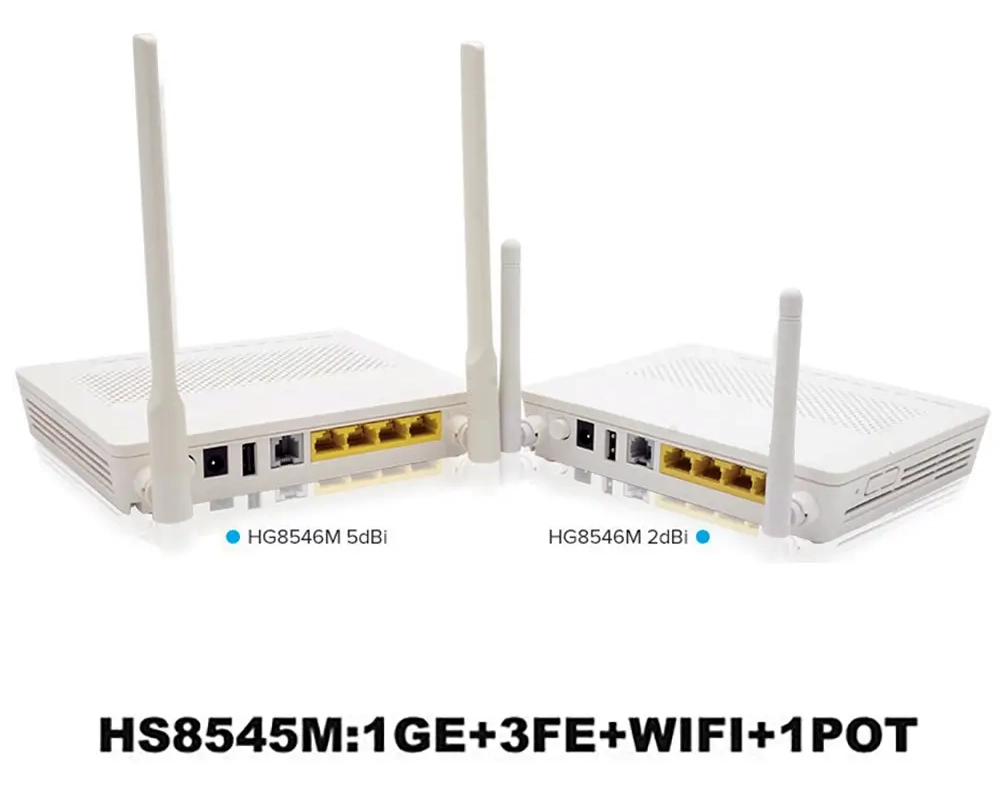 1GE3FEWIFI1POT Original HG8546M Gpon Onu Router with PPPOE Bridge Mode HG8546M