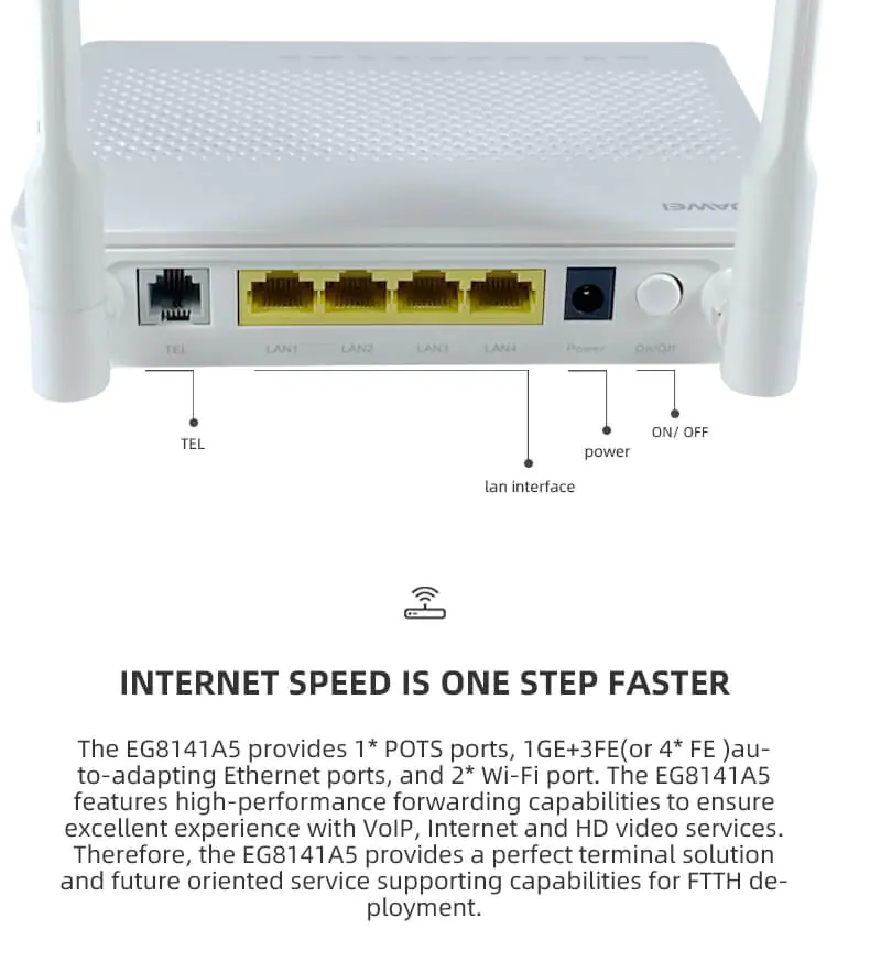 EG8141A5 5 New original GPON ONU EG8141A5 Wireless Router Modem English Firmware
