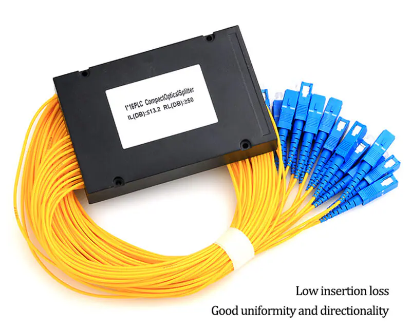 Fiber Optic splitter with ABS box type 04 1x16 plc splitter Fiber Optic splitter with ABS box type