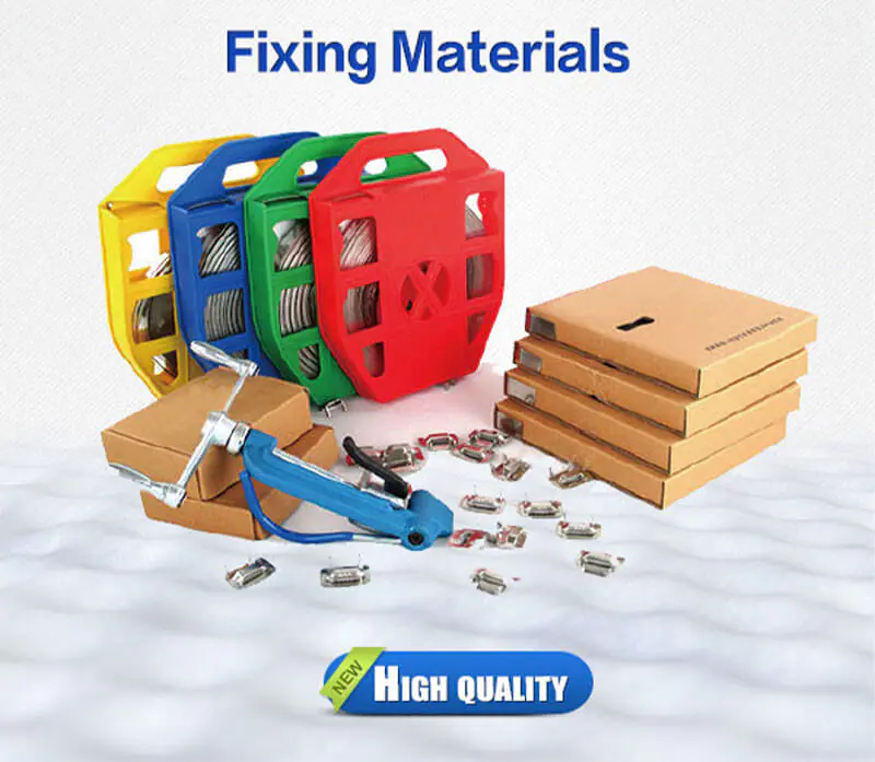 cable clamp Fiber optic stainless steel strapping banding buckles cable clamp