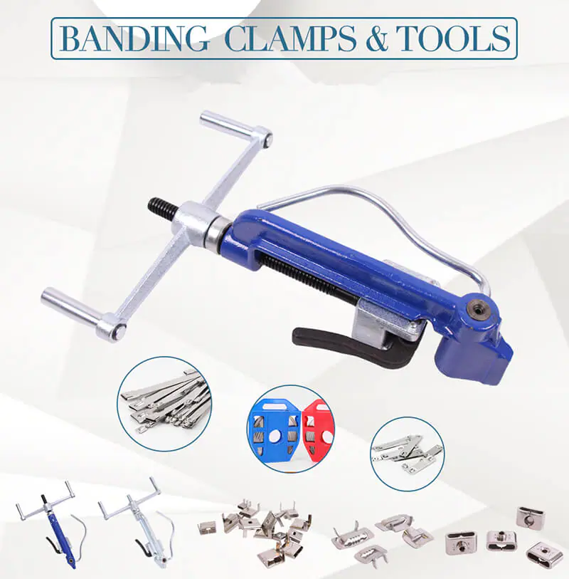 fixing materials 01 Hand Guided Tool Stainless Steel Cable Strap Tensioning Tool cable tie Bending clamps tools