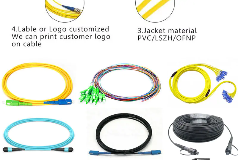 jumper SC LC UPC Simplex Duplex MM OM3 OM4 G652D Fiber Optic Patch cord Fiber jumper