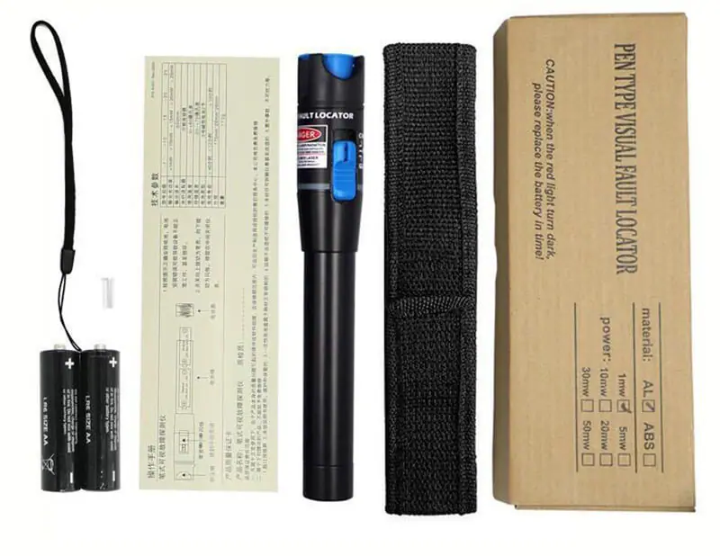 Underground Cable Fault Detector light source 10mw 20mw visual fault locator for 650nm economic type visual fault locator