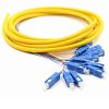 12 core colorful Fiber Optic SC FC ST LC Breakout Pigtail wtih 0.9 mm fiber cable