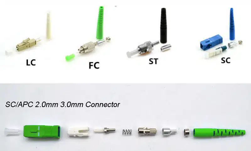 FC 01 FTTH SC/APC UPC SX SM Fiber Optic Connector with 0.9/2.0/3.0mm Boot