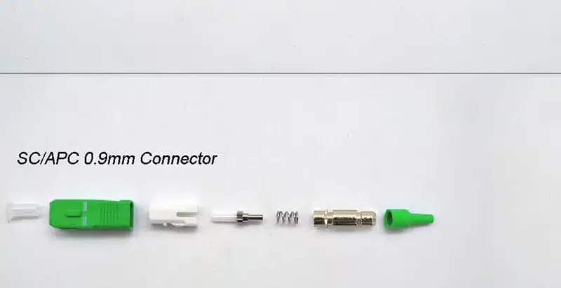 FC 02 FTTH SC/APC UPC SX SM Fiber Optic Connector with 0.9/2.0/3.0mm Boot