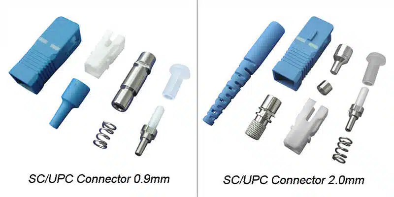 FC 03 FTTH SC/APC UPC SX SM Fiber Optic Connector with 0.9/2.0/3.0mm Boot