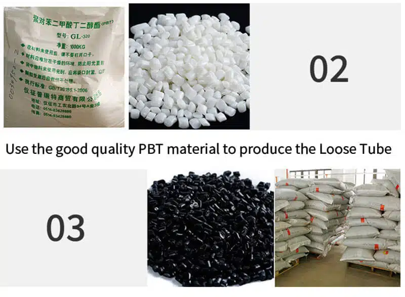 GYFXTY 07 2 4 6 8 12 Core FRP Strength Member Loose Tube ASU GYFXTY Outdoor Fiber Optic Cable