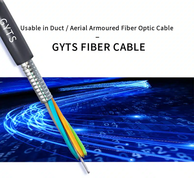 GYTS 01 Outdoor GYTS fiber cable optic 2-288 cores Aerial and Duct optic fibre cable