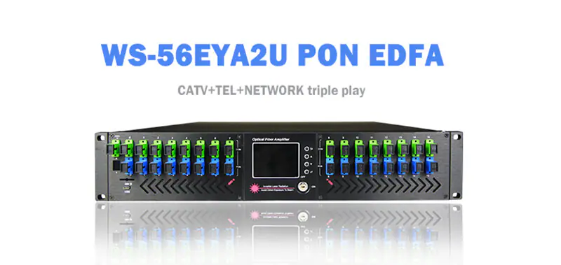 Joint Catv Fiber Optical Amplifier WDM EDFA 32 Port Amplifier