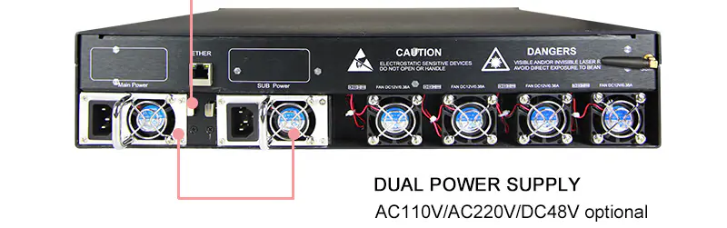 Joint Catv Fiber Optical Amplifier WDM EDFA 32 Port Amplifier