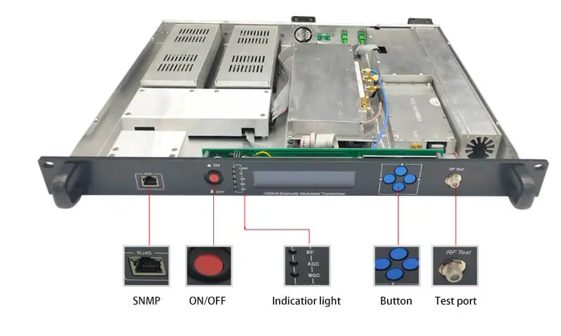 Joint Catv Fiber Optical Amplifier WDM EDFA 32 Port Amplifier