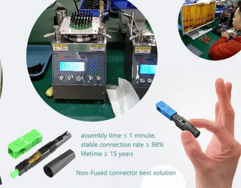 UPC 2 SC UPC APC FTTH SM MM Fiber Optic Quick Fast Connector