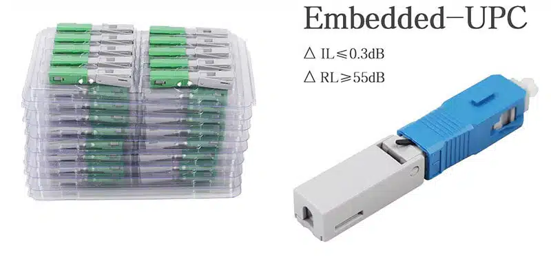UPC 4 SC UPC APC FTTH SM MM Fiber Optic Quick Fast Connector