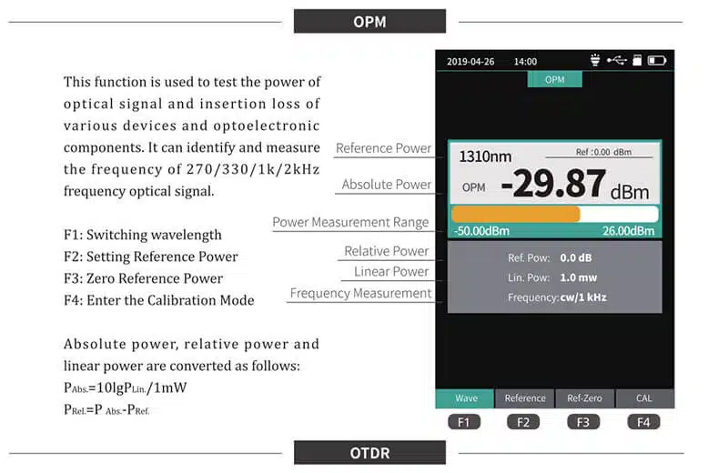otdr 02 1 FTTH SM MM Test Machine Mini Handheld smart otdr with high quality