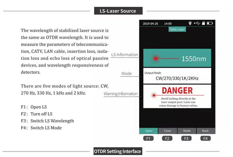 otdr 04 1 FTTH SM MM Test Machine Mini Handheld smart otdr with high quality