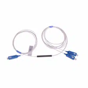 1x2 fiber optic plc splitter steel tube cable SC/APC connector