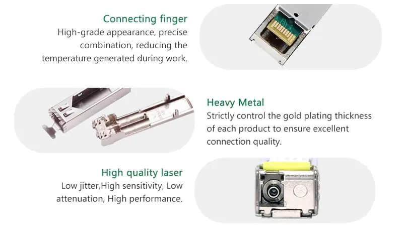 sfp 4 20KM 100Mbps 1.25G 10G SFP Module Transceiver price, Bidi Single Dual Mode SFP Fiber Optic Transceiver Module