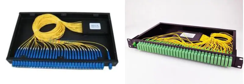 1X32 SC 02 1x16 1X32 SC LC APC Metal 19" 1U fiber optic rack mount PLC Splitter box