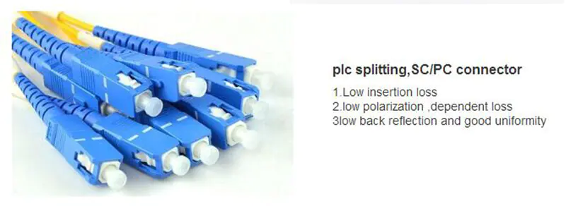 1X32 SC 03 1x16 1X32 SC LC APC Metal 19" 1U fiber optic rack mount PLC Splitter box