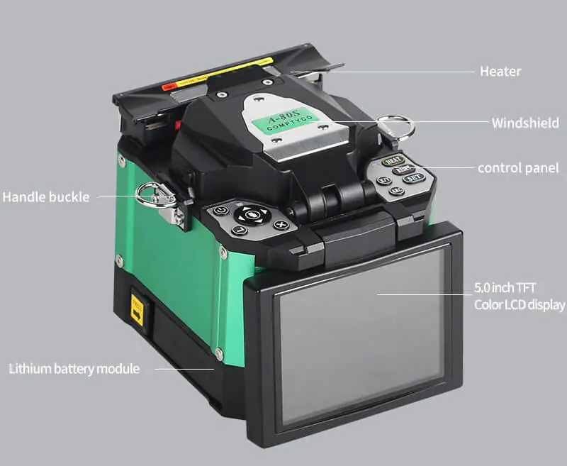 A 80S 11 5.0 inch Automatic Optical Fusion Splicer Fiber Welding Fusion Splicing Machine A-80S