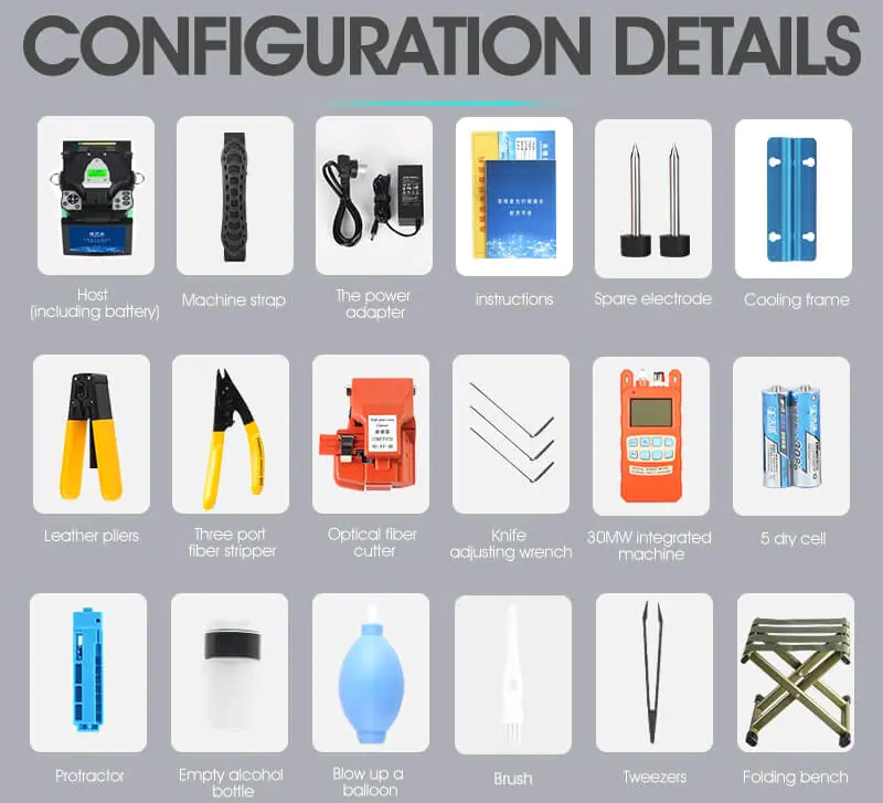 A 80S 12 5.0 inch Automatic Optical Fusion Splicer Fiber Welding Fusion Splicing Machine A-80S
