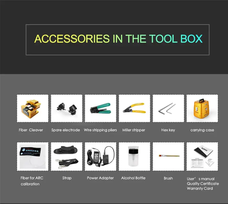 AI 9 11 6 motor core to core arc AI-7 AI-8 AI-9 Fiber Optic fusion splicer splicing machine