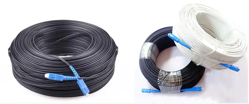 Cable G657A2 01 FTTH Shenzhen outdoor fiber drop cable SC/UPC-SC/APC 1/2/ 4 core G657A2 LSZH jacket