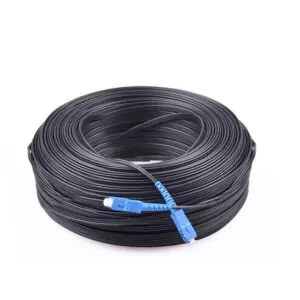 Self-supporting Figure 8 Outdoor Fiber Optic Cable FTTH Drop Cable with FRP Messager Wire