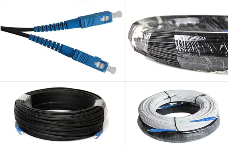 G657A2 LSZH 02 FTTH Shenzhen outdoor fiber drop cable SC/UPC-SC/APC 1/2/ 4 core G657A2 LSZH jacket