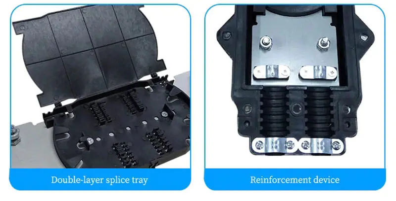 Ip66 04 OEM Aerial 12 24 48 96 Core Fiber Optic Splice Closure Price Ip66 Junction Box