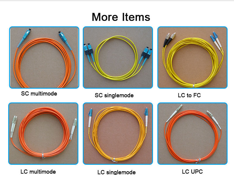 Jumper 05 FTTH LC-LC SM SX 2.0 G652D Fiber Optic Patch Cord Fiber Optic Jumper