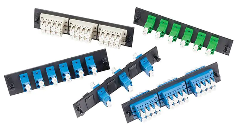 RJ45 PC 04 Fiber optic patchpanel faceplate