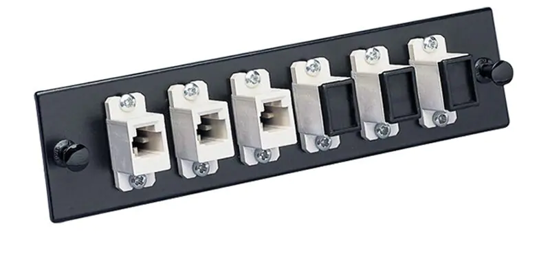 RJ45 PC 06 Fiber optic patchpanel faceplate