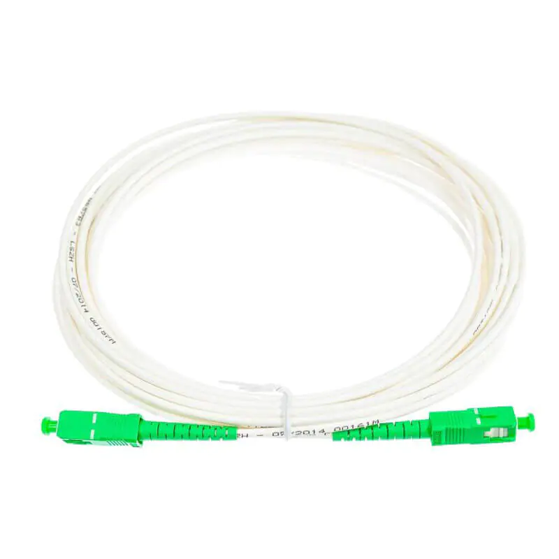 FTTH SC APC SM SX White Color Fiber Jumper Fiber Optic Patch Cord 1 FTTH SC APC SM SX White Color Fiber Jumper Fiber Optic Patch Cord FTTH SC APC SM SX White Color Fiber Jumper Fiber Optic Patch Cord
