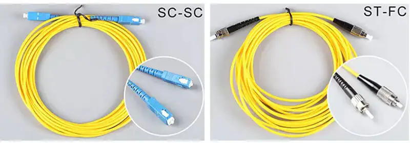 SC APC SM 02 FTTH SC APC SM SX White Color Fiber Jumper Fiber Optic Patch Cord