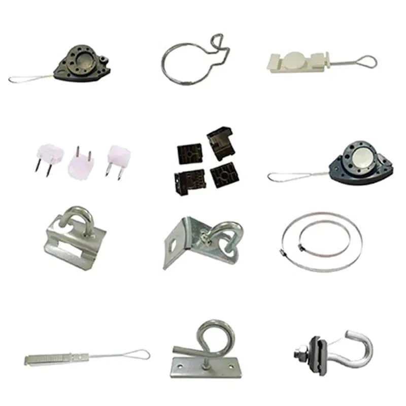 Wire clip 2 FTTH POLE BRACKET Universal hoop brackets othercalled anchor bracket and suspend ADSS