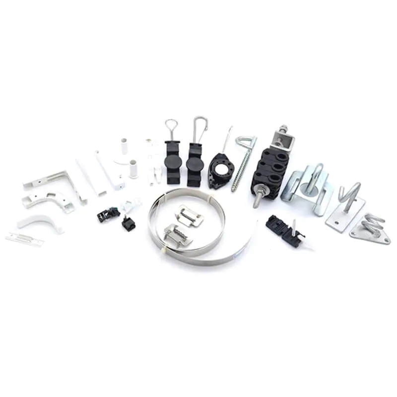 Wire clip 3 FTTH ADSS Round Cable Anchoring pole Clamp Overhead Cable Clamps Cable Anchor Clamp