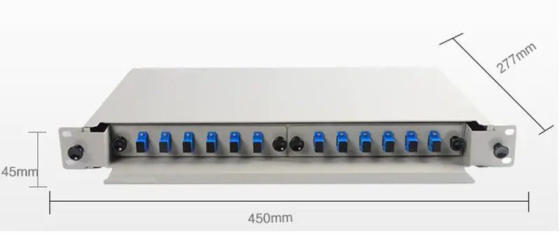 odf rack mount 01 12 & 24 ports fiber optic distribution box odf
