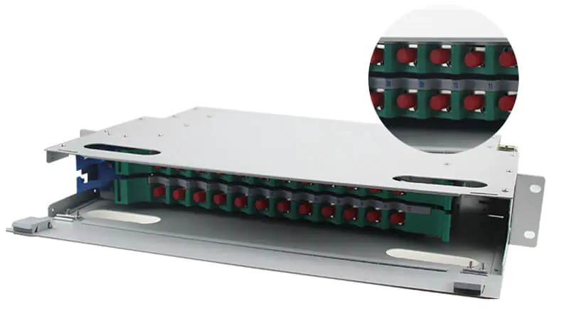 odf rack mount 02 12 & 24 ports fiber optic distribution box odf