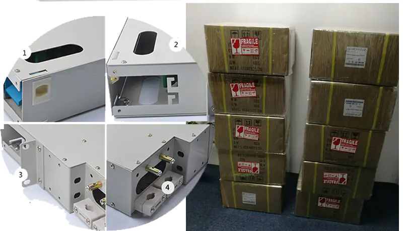 odf rack mount 05 12 & 24 ports fiber optic distribution box odf
