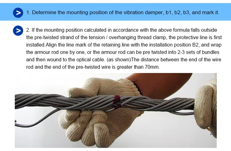 Down lead clamp 09 High Quality Suspension Clamp Spiral Available 4D-20 27mm Dia.4D Vibration Damper with Good Controlling Swing