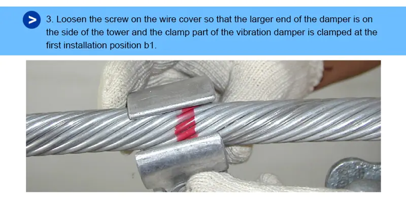 Down lead clamp 10 High Quality Suspension Clamp Spiral Available 4D-20 27mm Dia.4D Vibration Damper with Good Controlling Swing