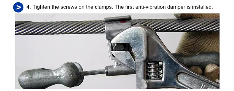 Down lead clamp 11 High Quality Suspension Clamp Spiral Available 4D-20 27mm Dia.4D Vibration Damper with Good Controlling Swing