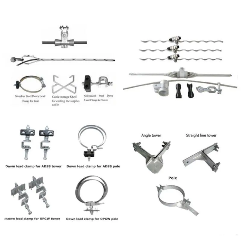 Down lead clamp FTTH POLE BRACKET Universal hoop brackets othercalled anchor bracket and suspend ADSS