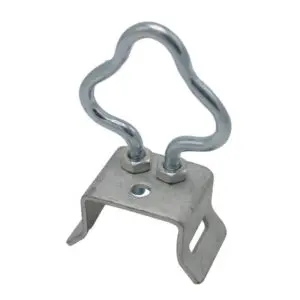 FTTH Drop Cable Clamp Steel Galvanized Coating Cable Bracket