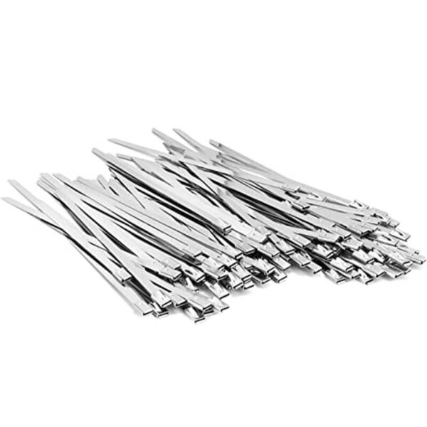 Details about   100PCS 11.8 Inch Stainless Steel Metal Cable Zip Wrap Ties Heavy Duty Premium 